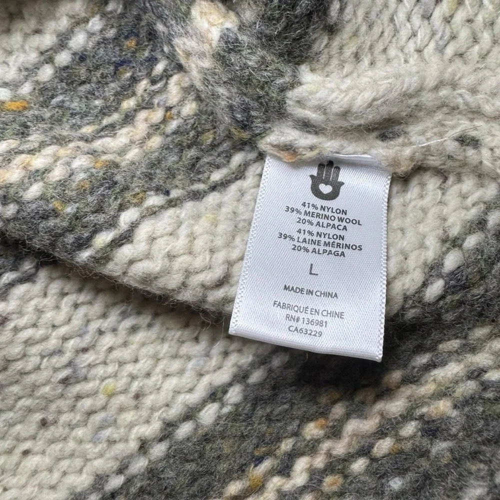 NWT Spiritual Gangster Evereve Wilder Women’s Striped Wool Knit Sweater — LARGE